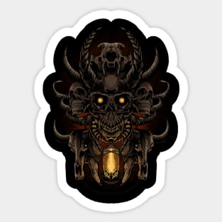 BUFFALO SKULL Sticker